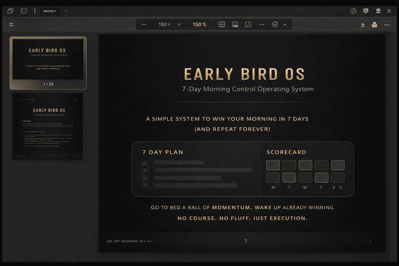 Preview of the Early Bird OS morning control system